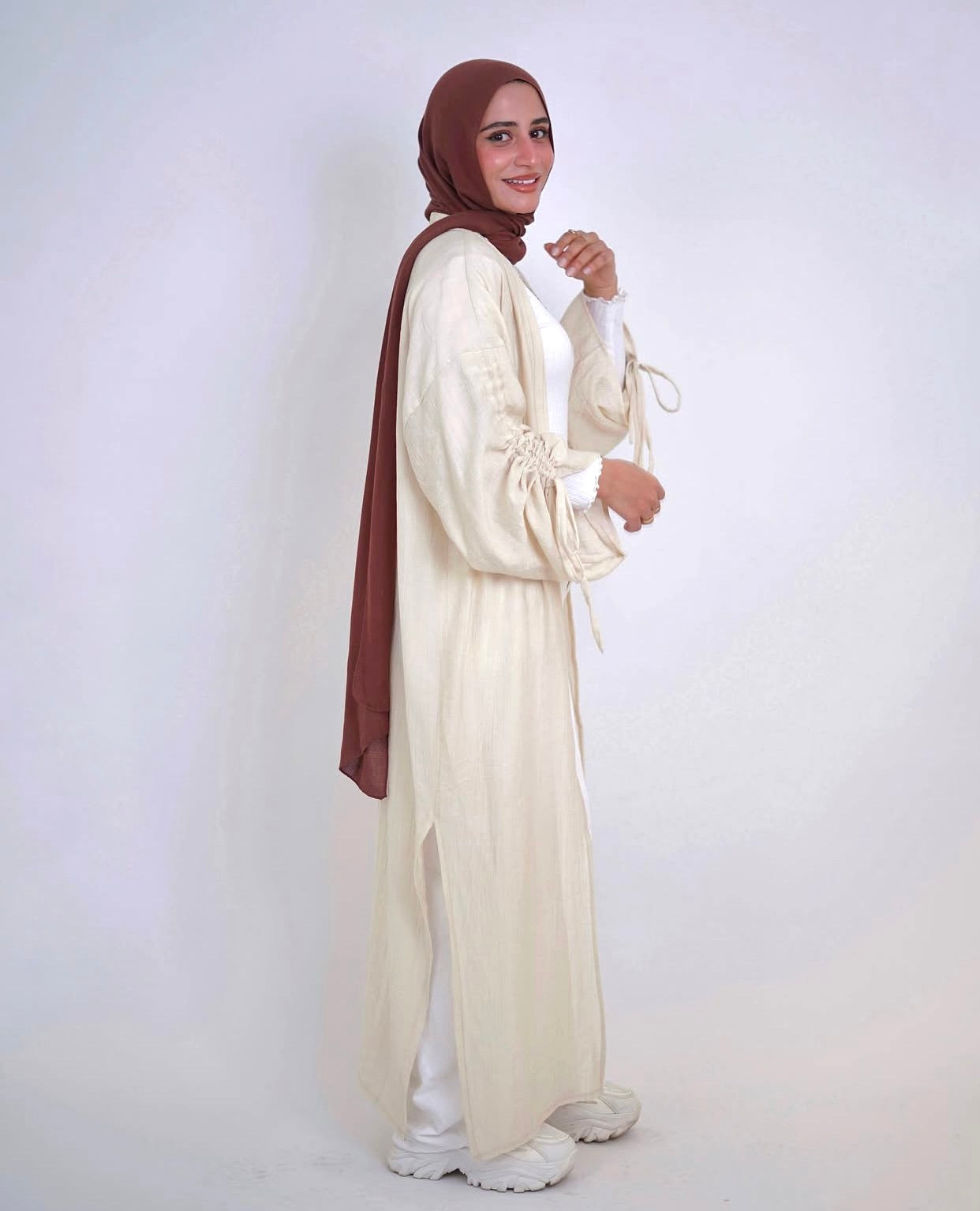 Fiorella Kimono-Beige