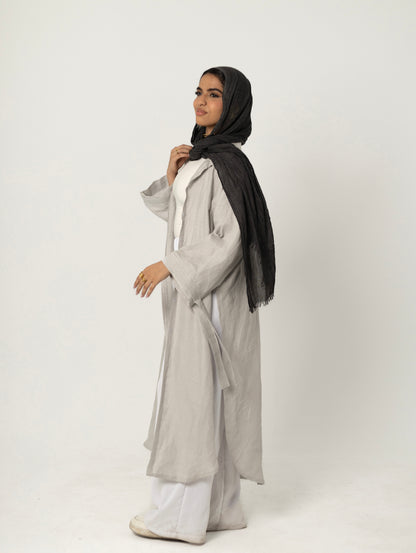 Long Shirt-Light Gray