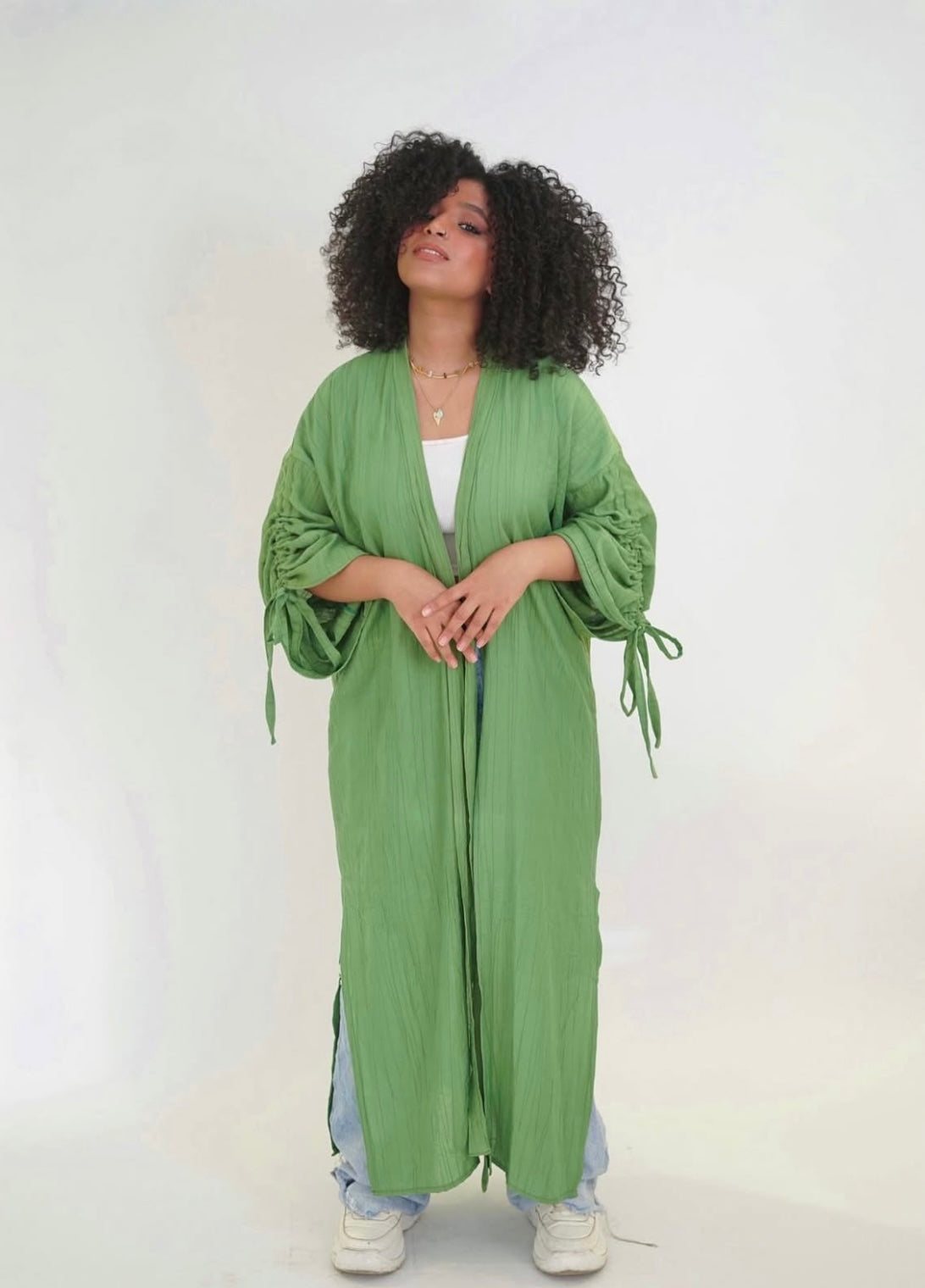Fiorella Kimono-Green
